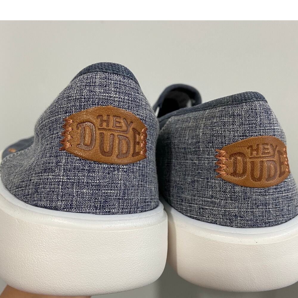Hey Dude Sunapee M Craft Navy Slip On Casual Shoes Mens Size 14 - Picture 11 of 11